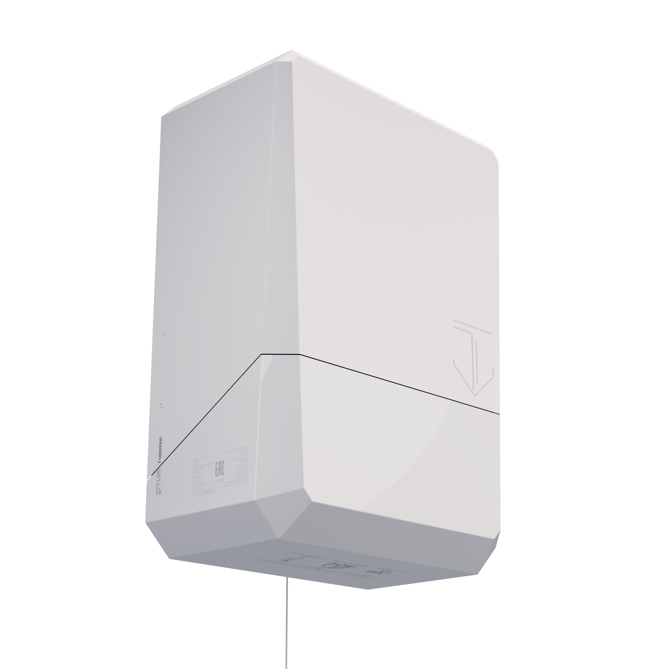 TITUM T60 in white finish, view 1
